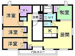 ファーストレート 4LDKの間取図画像