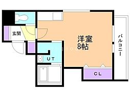 ごとうビル ワンルームの間取図画像