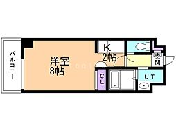 TAKE.N20 1Kの間取図画像