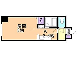 藤井ビル北17条 1Kの間取図画像