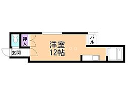 コンフォート麻生 1Kの間取図画像