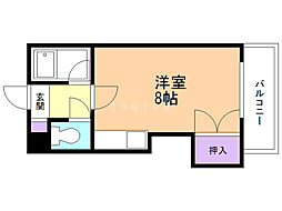 ハイツ・フランセ・19 ワンルームの間取図画像
