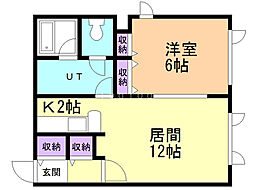 ST32 1LDKの間取図画像
