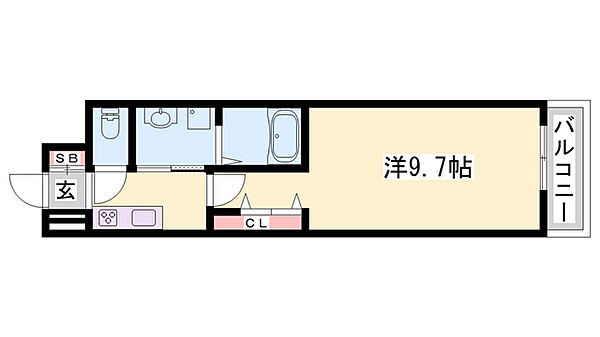 アリュール ｜兵庫県姫路市別所町別所(賃貸アパート1K・3階・28.87㎡)の写真 その2