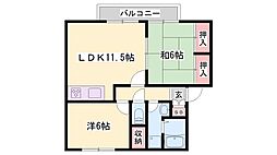 サンリジェール B棟 2階/-