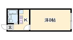 呉服町アドバンスビル 1Kの間取図画像