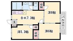 玲巧ハイツ2 2階/-