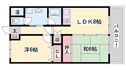 小玉ハイツ 2DKの間取図画像