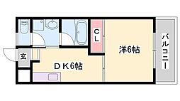 コーポふくい 1DKの間取図画像