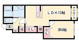 間取図画像 1LDK