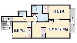 間取図画像 2LDK