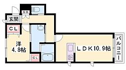 間取図画像 1LDK