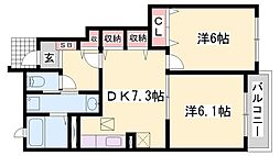 間取図画像 2DK