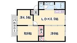 サンフォーレハイツＢ棟 2階