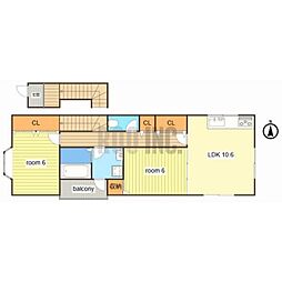 間取図画像 2LDK