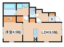 間取図画像 1LDK