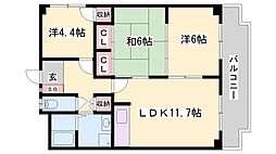 サンシャイン山下　B棟 2階/-