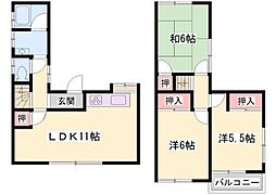 桜ケ丘団地 3LDKの間取図画像