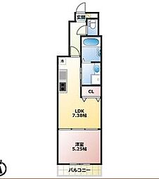 Avanpi 1LDKの間取図画像