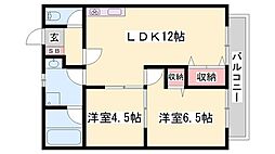 パルネット輝 2階/-