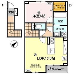 Casa Liber 1LDKの間取図画像