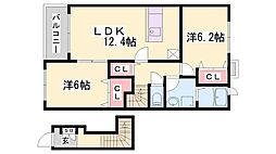 メゾン ド ウールA 2階/-