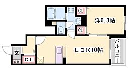 プラージュデラムール 1階/-