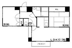 ピュアスプリングマンション和 2LDKの間取図画像