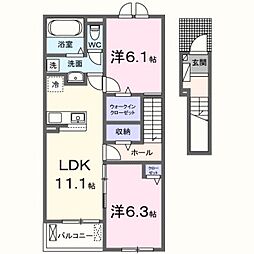 サンセールIX B 2階/-
