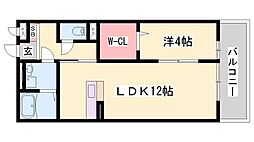 フィグガーデン 1LDKの間取図画像