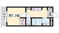 ハイツ中浜 1Kの間取図画像