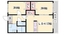 プレイン野里 2階/-