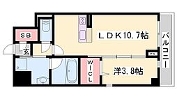ベラ・ルーナ 1LDKの間取図画像