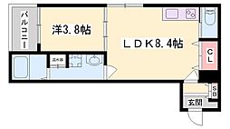 (仮称)F asecia fougere 1LDKの間取図画像