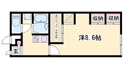 CITYLIFE保城2 1Kの間取図画像