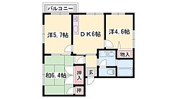 ヴィラ・イーグレット 3DKの間取図画像