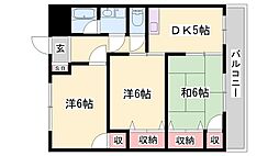 エルソル 3DKの間取図画像
