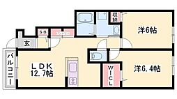 ベル・セーズ 2LDKの間取図画像