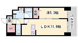 ケイマン 1LDKの間取図画像