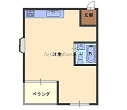 フジイビル ワンルームの間取図画像