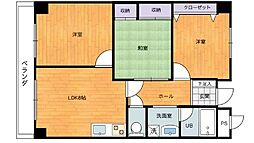 ソレーユ南条 2LDKの間取図画像