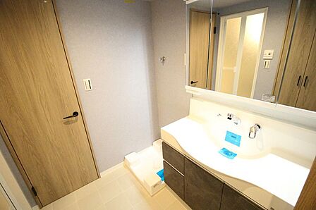 ■忙しい朝の身支度もスムーズな洗面化粧台、シャワー付き洗面化粧台で朝の準備もバッチリです♪