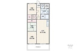 ファミール富士見 3LDKの間取図画像