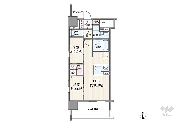 間取り プレサンス レイズ泉 高岳駅前 14階/-