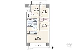 シティコープ富士見 3LDKの間取図画像