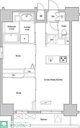SPコート両国 8階2LDKの間取り