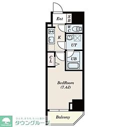 ＧＲＡＮＰＡＳＥＯ浅草橋 14階1Kの間取り