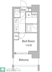 ＳＰコート四ツ木 1階1Kの間取り