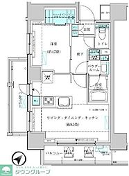 ヴィークブライト蔵前 4階1LDKの間取り