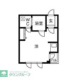 ID.1953\\/α 2階1Kの間取り